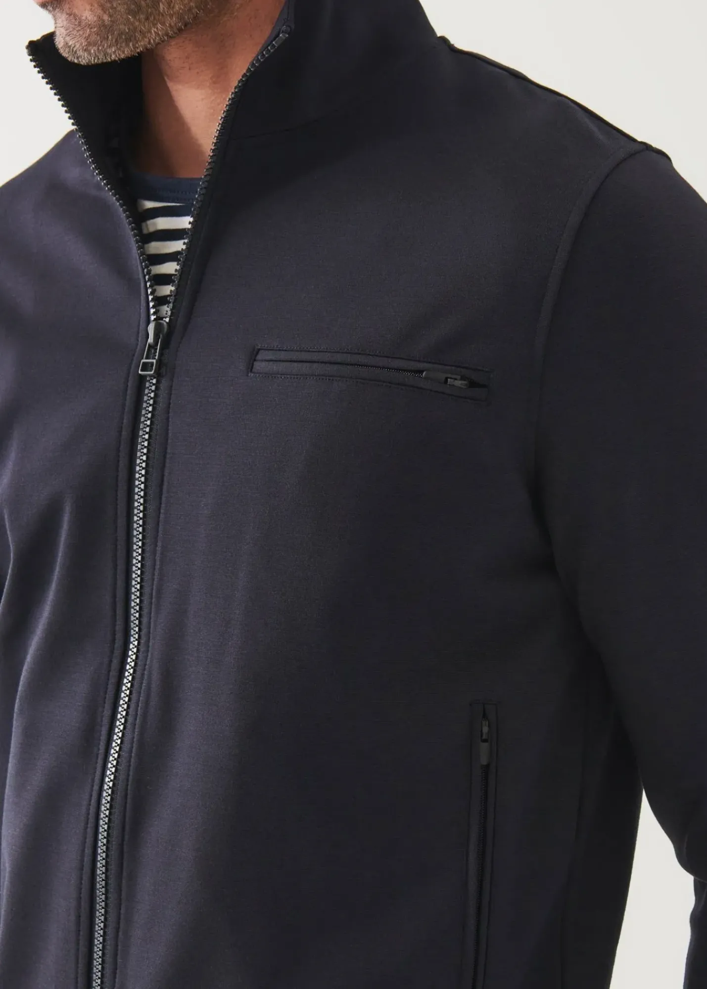 PATRICK ASSARAF Active Full Zip Track Jacket|Men Outerwear