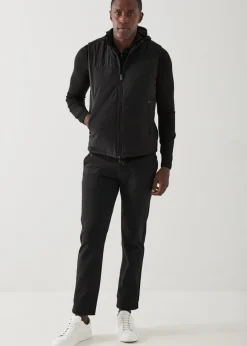 PATRICK ASSARAF Active Mix-Media Quilted Vest|Men Outerwear