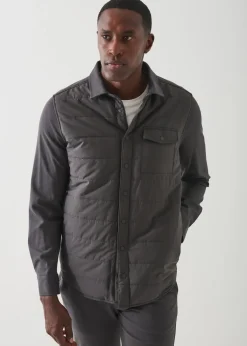 PATRICK ASSARAF Active Quilted Shirt Jacket|Men Outerwear