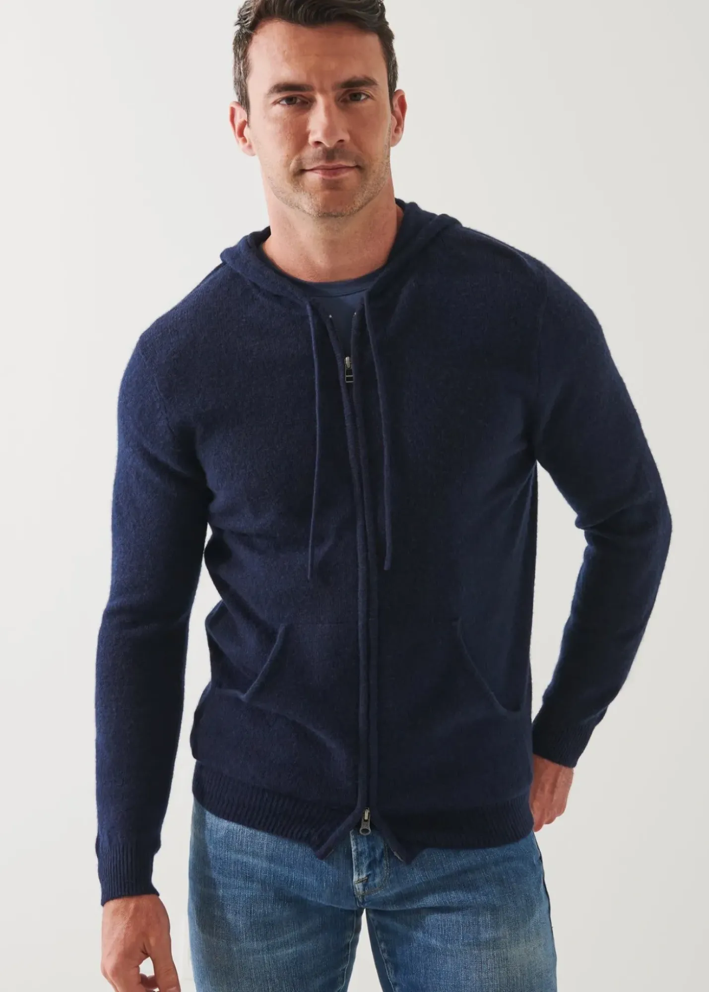 PATRICK ASSARAF Air Cashmere Hoodie|Men Knitwear