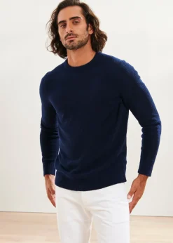 PATRICK ASSARAF Boucle Merino Crewneck|Men Knitwear