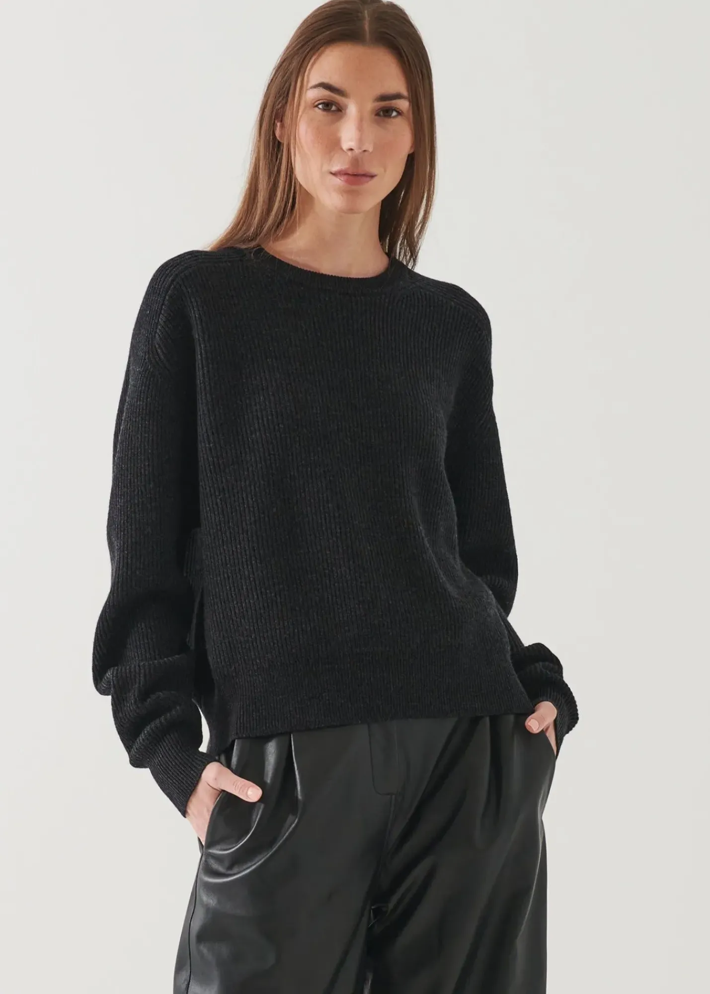 PATRICK ASSARAF Boyfriend Raglan Crewneck|Women Knitwear