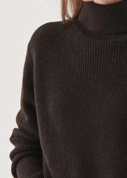 PATRICK ASSARAF Boyfriend Ribbed Turtleneck|Women Knitwear