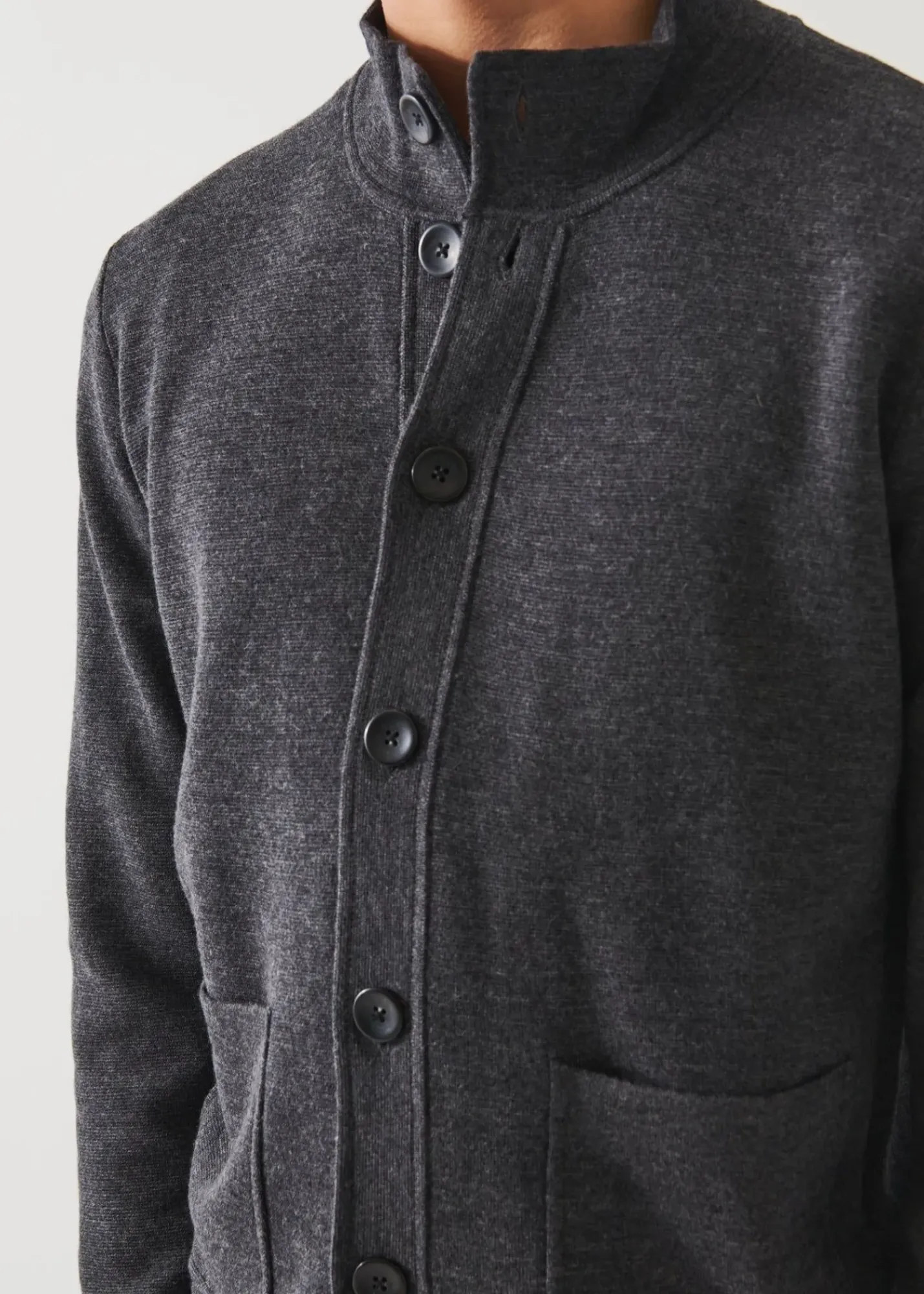 PATRICK ASSARAF Button Front Half Milano Cardigan|Men Knitwear