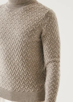 PATRICK ASSARAF Cable Turtleneck|Men Knitwear