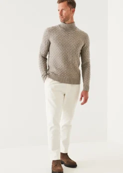 PATRICK ASSARAF Cable Turtleneck|Men Knitwear
