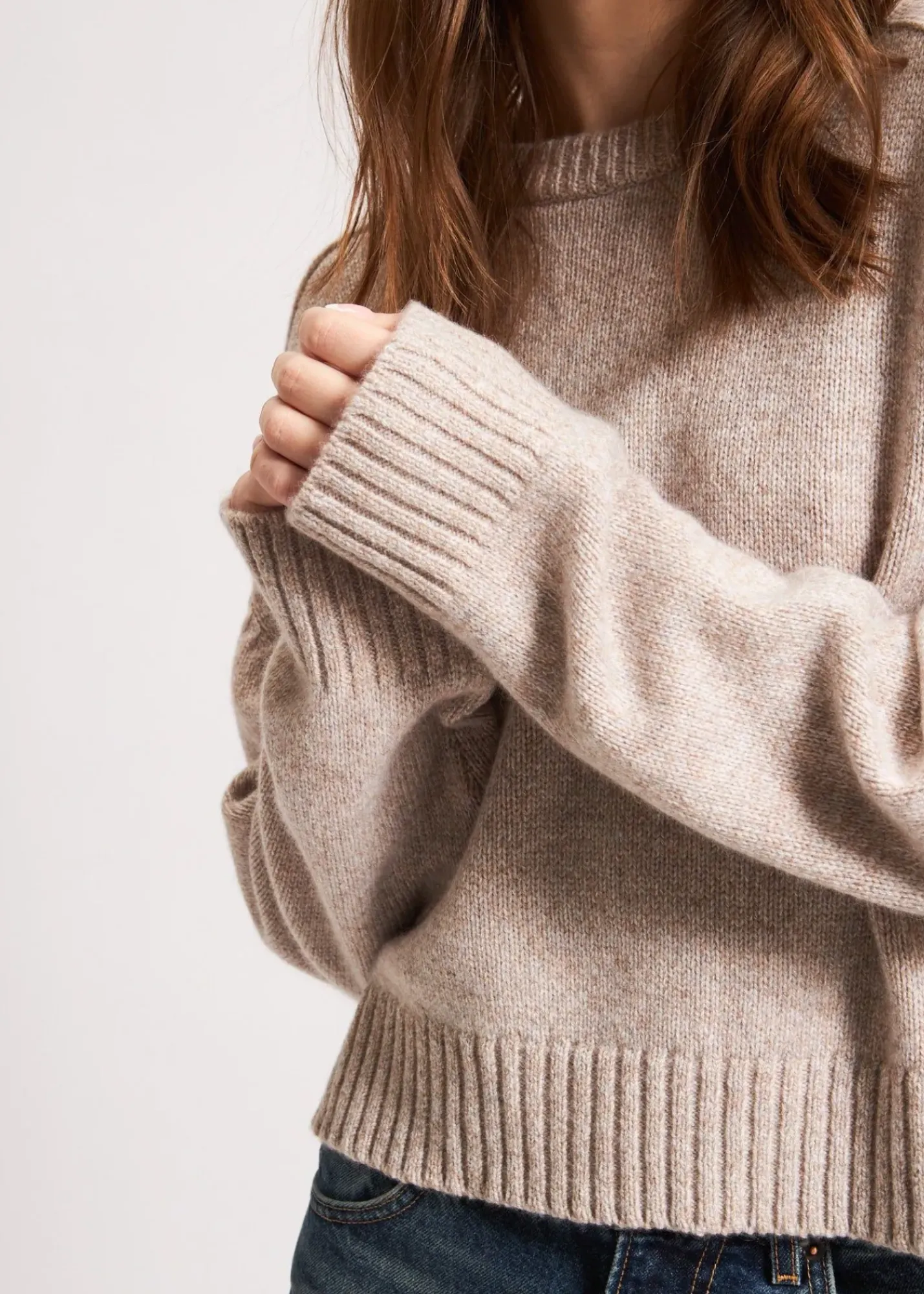 PATRICK ASSARAF Cashmere Raglan Crewneck|Women Knitwear