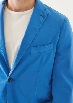 PATRICK ASSARAF Cotton Blend Garment Dye Blazer|Men Blazers