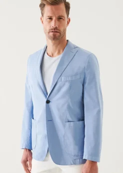 PATRICK ASSARAF Cotton Blend Garment Dye Blazer|Men Blazers