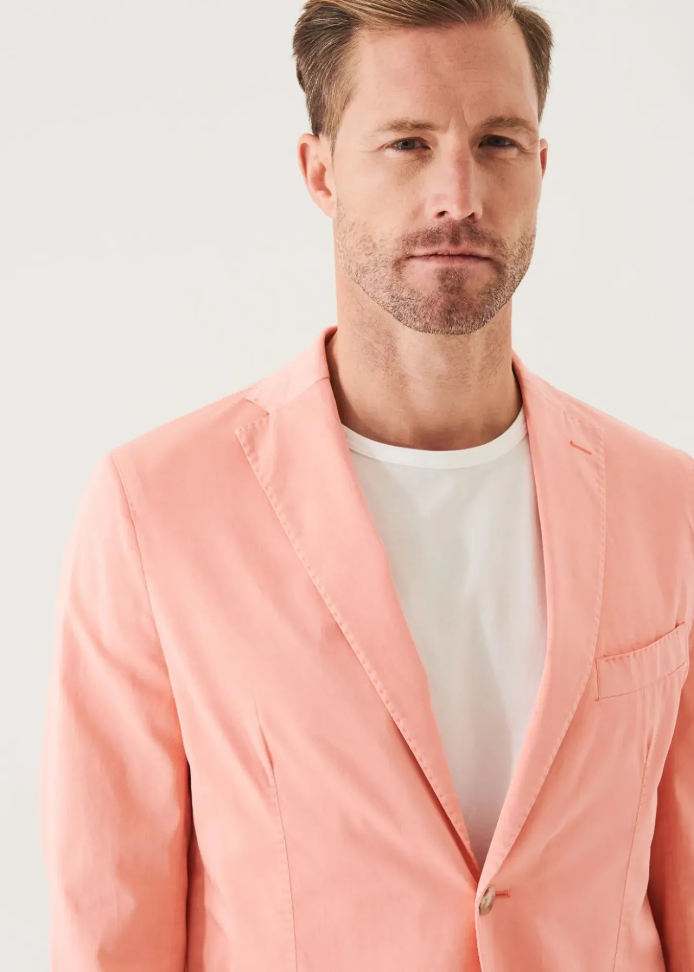 PATRICK ASSARAF Cotton Blend Garment Dye Blazer|Men Blazers