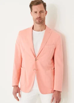 PATRICK ASSARAF Cotton Blend Garment Dye Blazer|Men Blazers
