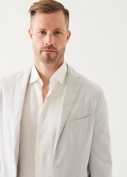 PATRICK ASSARAF Cotton Blend Garment Dye Blazer|Men Blazers