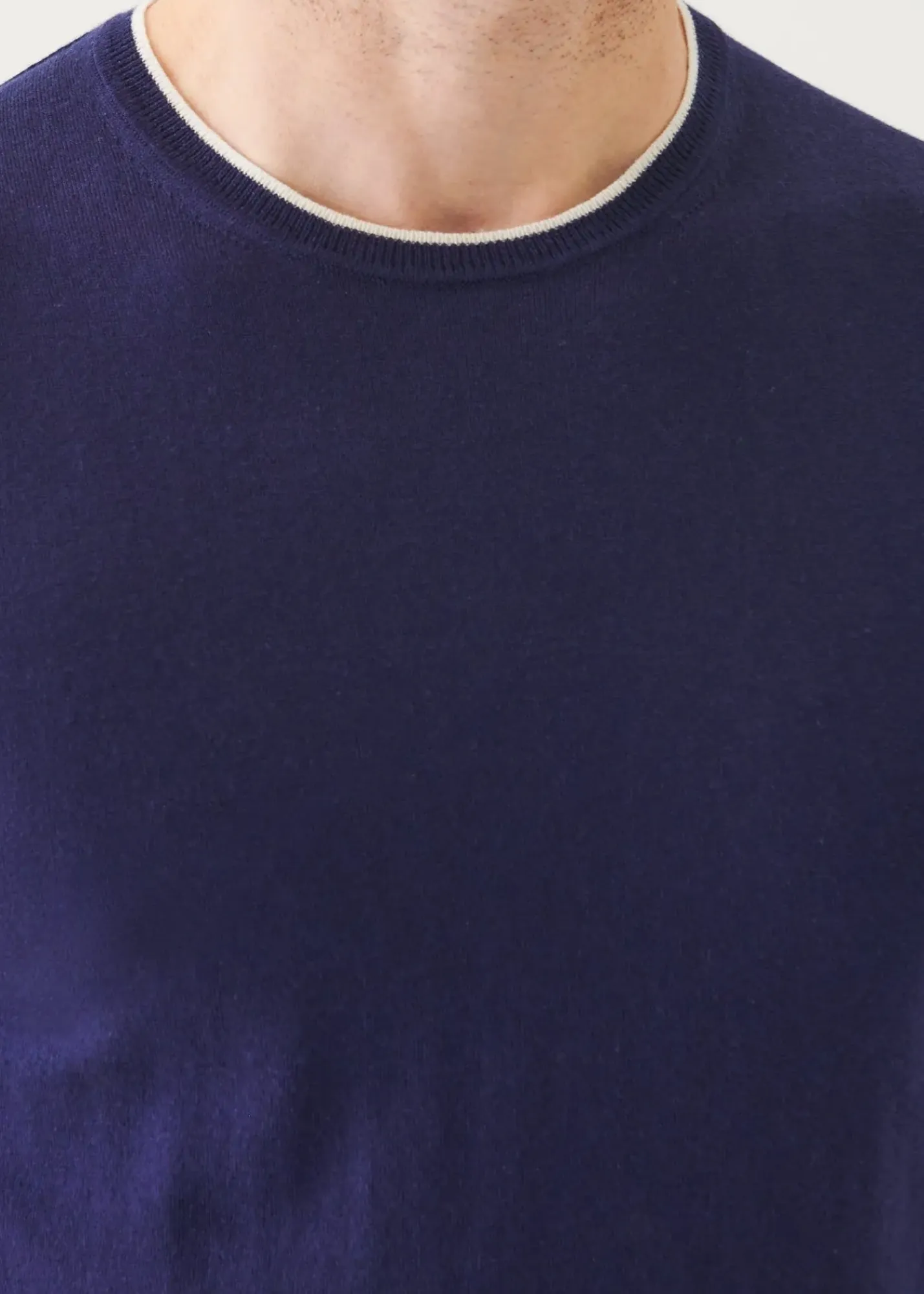 PATRICK ASSARAF Cotton Blend Short Sleeve Crewneck|Men Knitwear