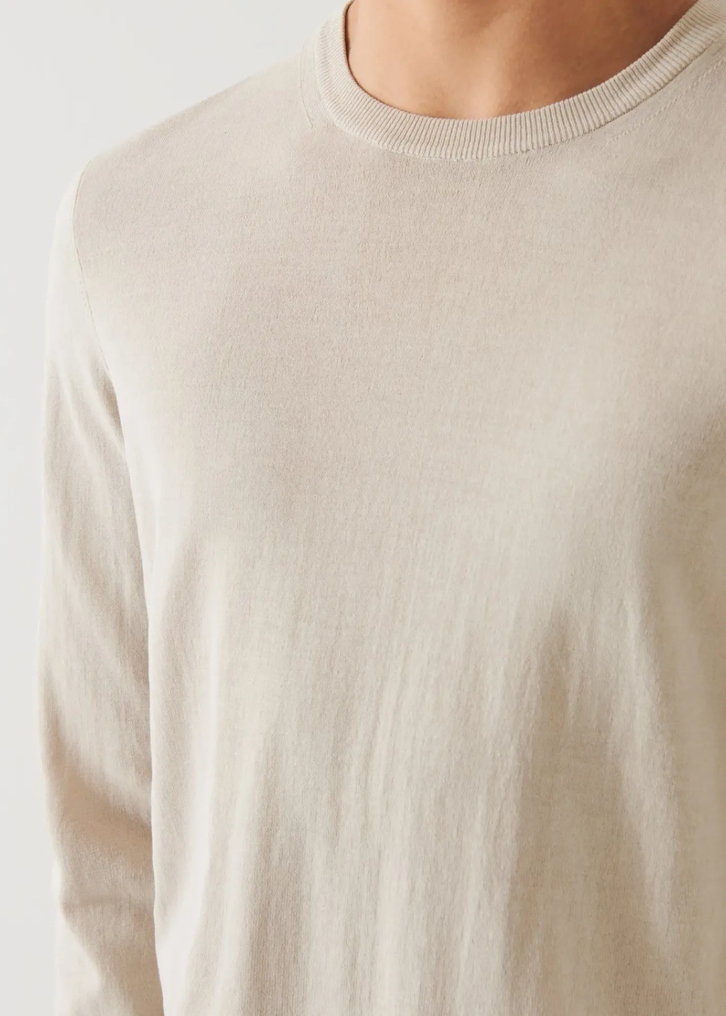 PATRICK ASSARAF Cotton Crewneck|Men Knitwear