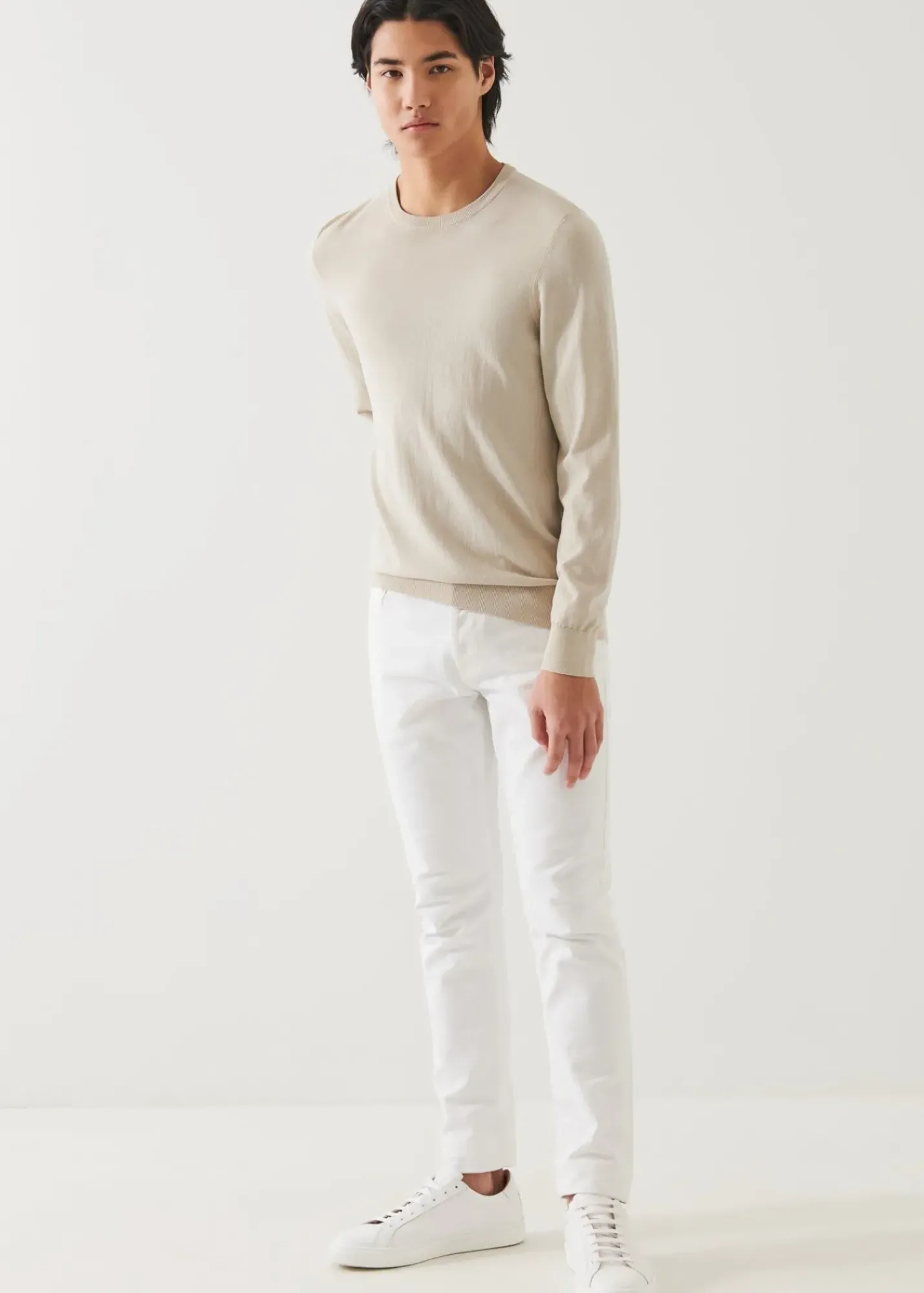 PATRICK ASSARAF Cotton Crewneck|Men Knitwear