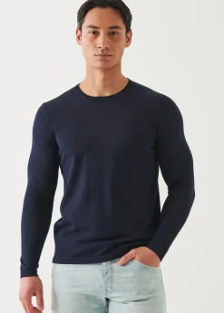 PATRICK ASSARAF Cotton Cupro Crewneck|Men Knitwear