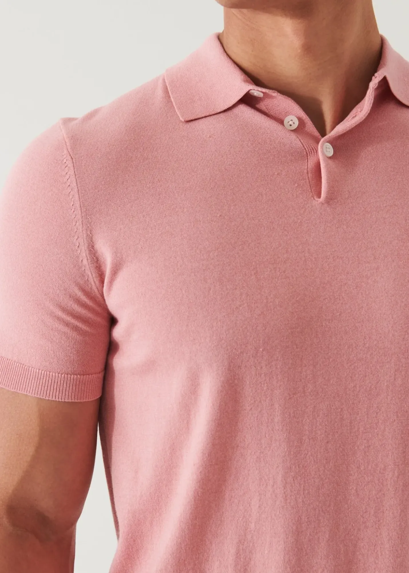 PATRICK ASSARAF Cotton Cupro Polo|Men Knitwear