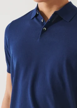 PATRICK ASSARAF Cotton Cupro Polo|Men Knitwear