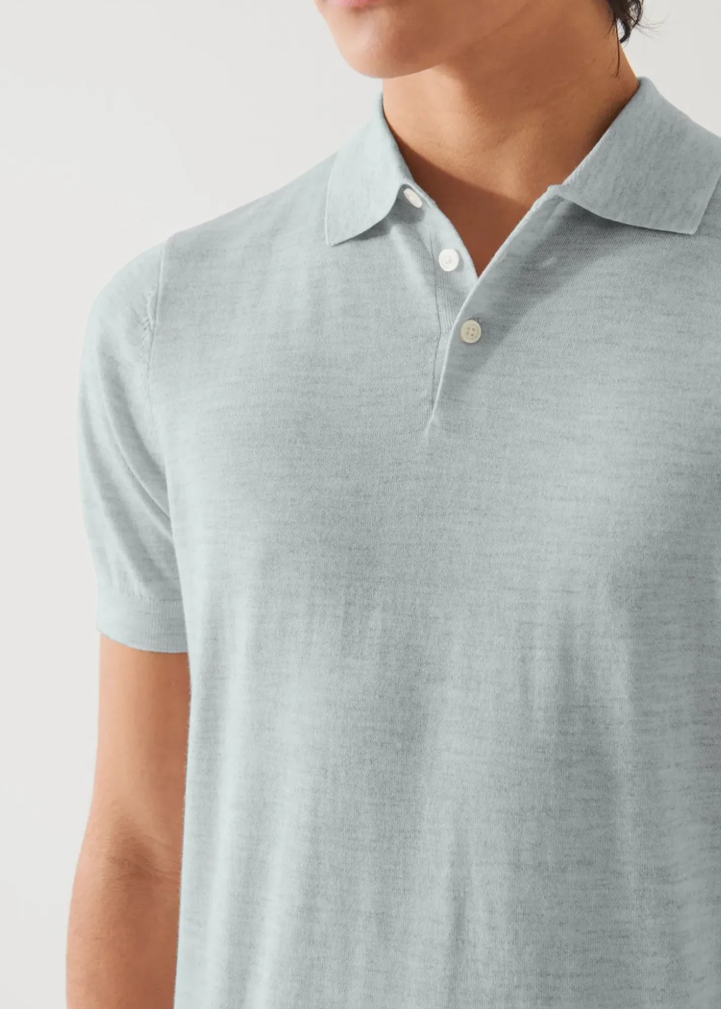 PATRICK ASSARAF Cotton Cupro Polo|Men Knitwear