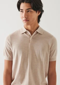 PATRICK ASSARAF Cotton Cupro Polo|Men Knitwear