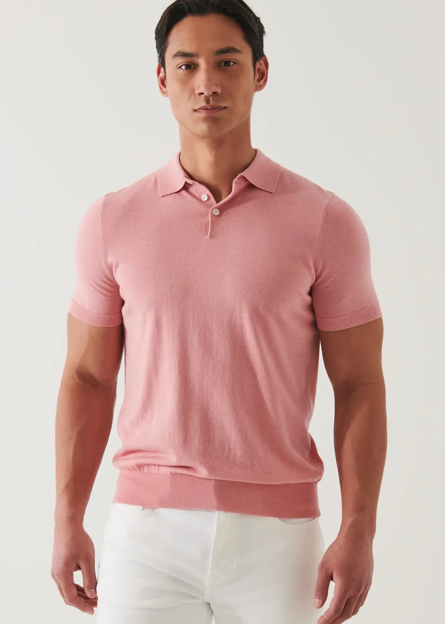PATRICK ASSARAF Cotton Cupro Polo|Men Knitwear
