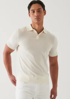 PATRICK ASSARAF Cotton Cupro Polo|Men Knitwear