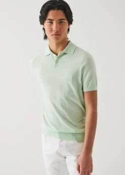 PATRICK ASSARAF Cotton Cupro Polo|Men Knitwear