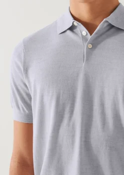 PATRICK ASSARAF Cotton Cupro Polo|Men Polos