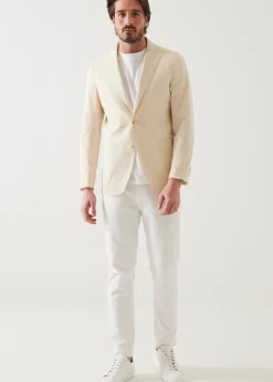 PATRICK ASSARAF Cotton Stretch Two-Button Blazer|Men Blazers