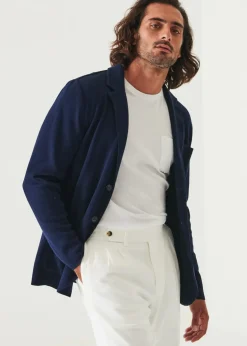 PATRICK ASSARAF Cotton Sweater Jacket|Men Blazers