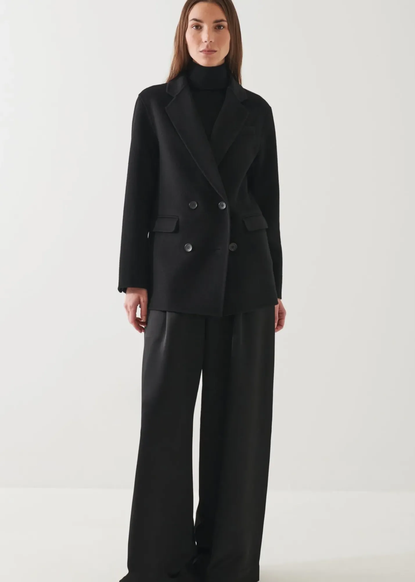 PATRICK ASSARAF Double Breasted Cashmere Blazer|Women Blazers