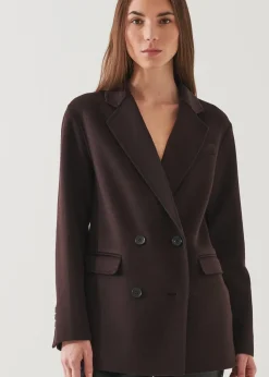 PATRICK ASSARAF Double Breasted Cashmere Blazer|Women Blazers