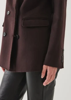 PATRICK ASSARAF Double Breasted Cashmere Blazer|Women Blazers