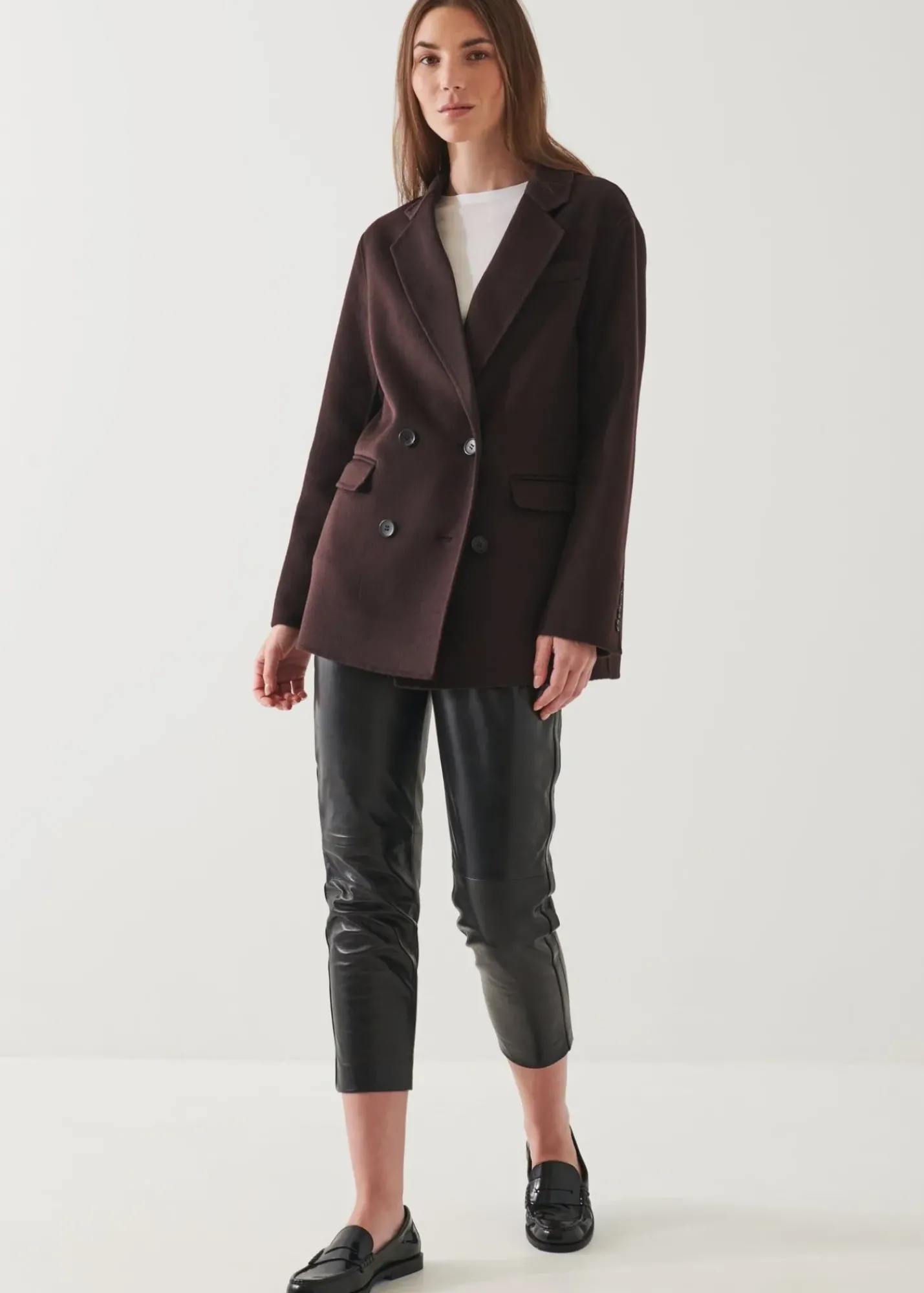PATRICK ASSARAF Double Breasted Cashmere Blazer|Women Blazers