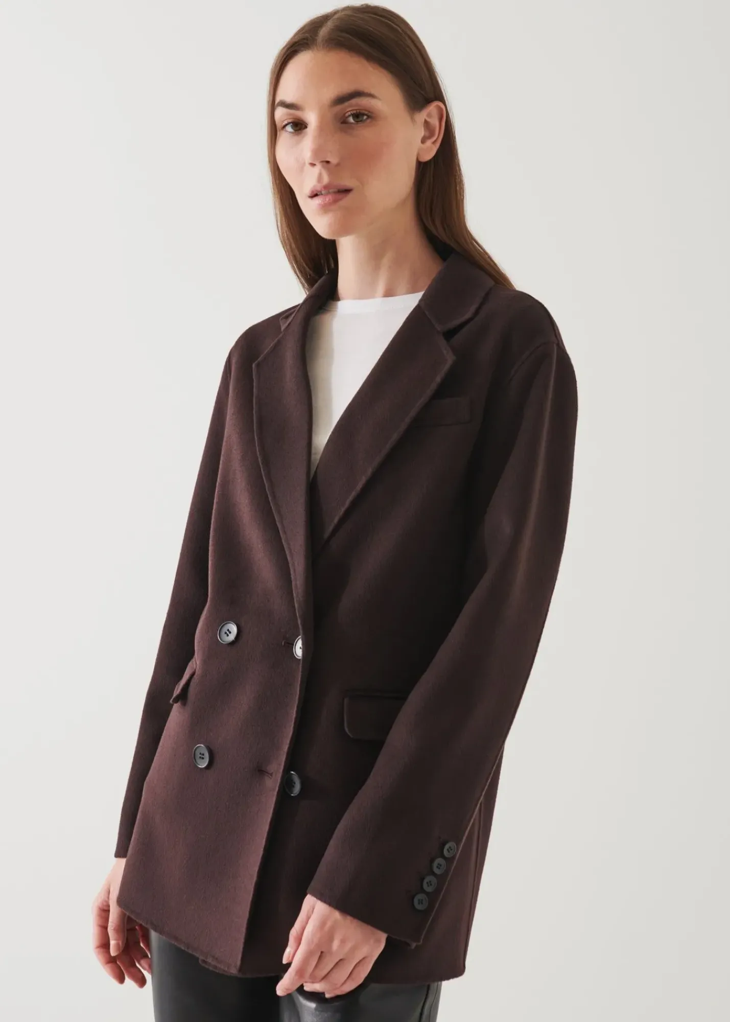 PATRICK ASSARAF Double Breasted Cashmere Blazer|Women Outerwear
