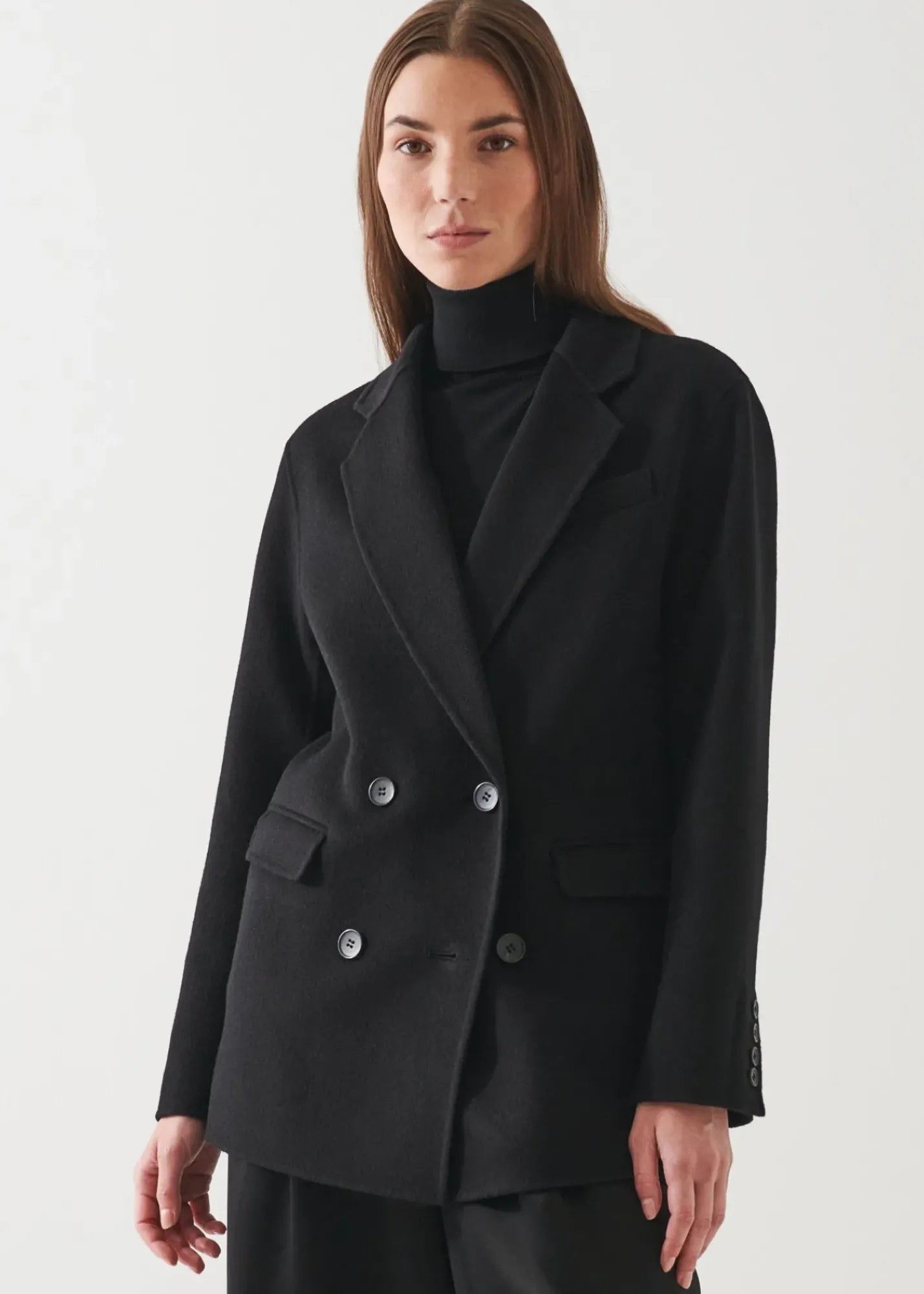 PATRICK ASSARAF Double Breasted Cashmere Blazer|Women Outerwear