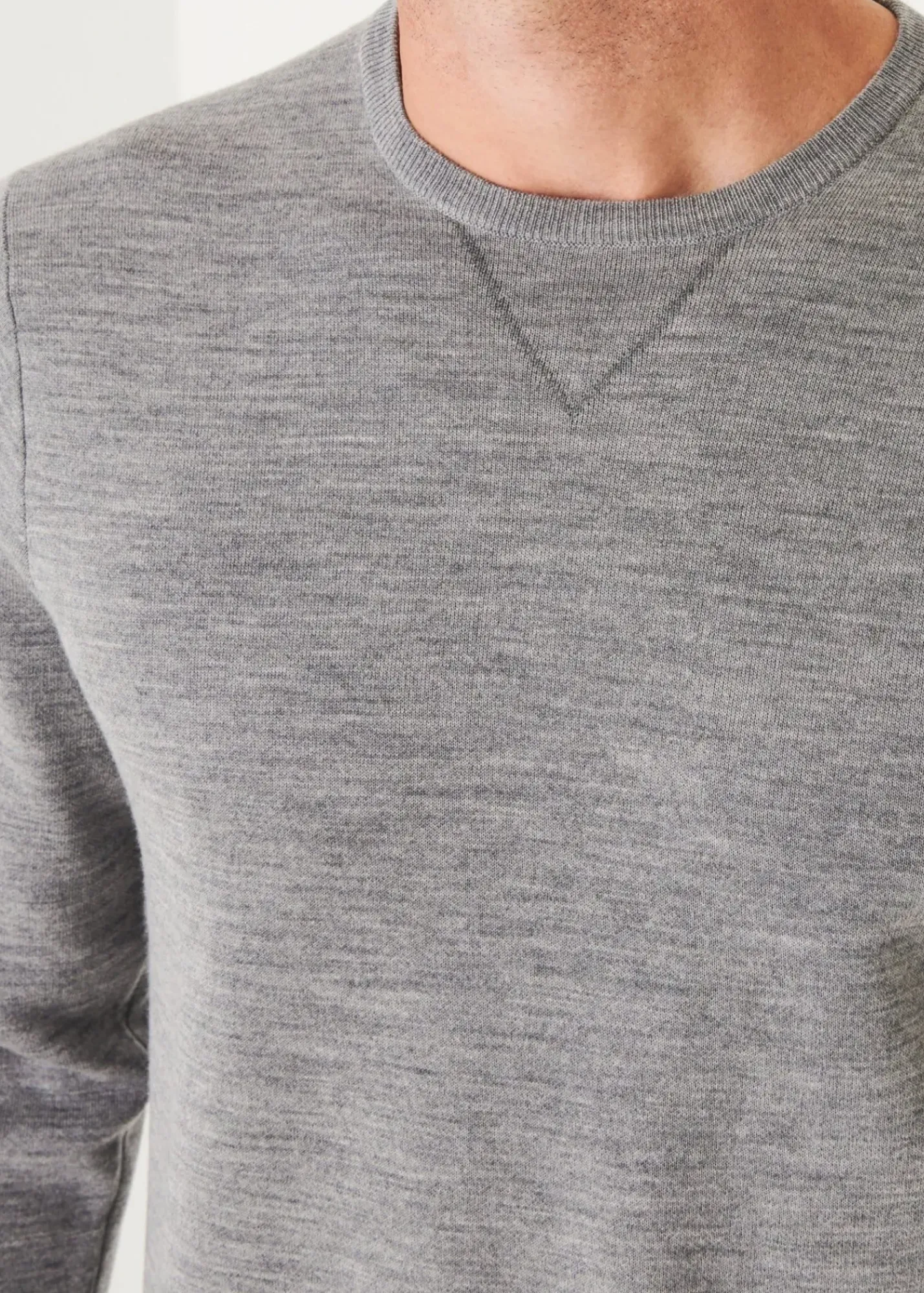 PATRICK ASSARAF Double Face Crewneck|Men Knitwear