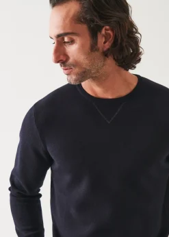 PATRICK ASSARAF Double Face Crewneck|Men Knitwear