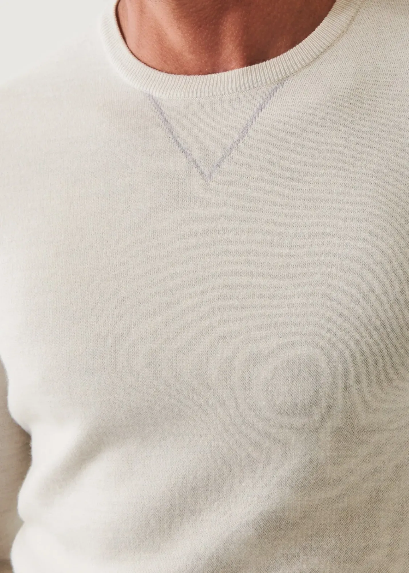 PATRICK ASSARAF Double Face Crewneck|Men Knitwear