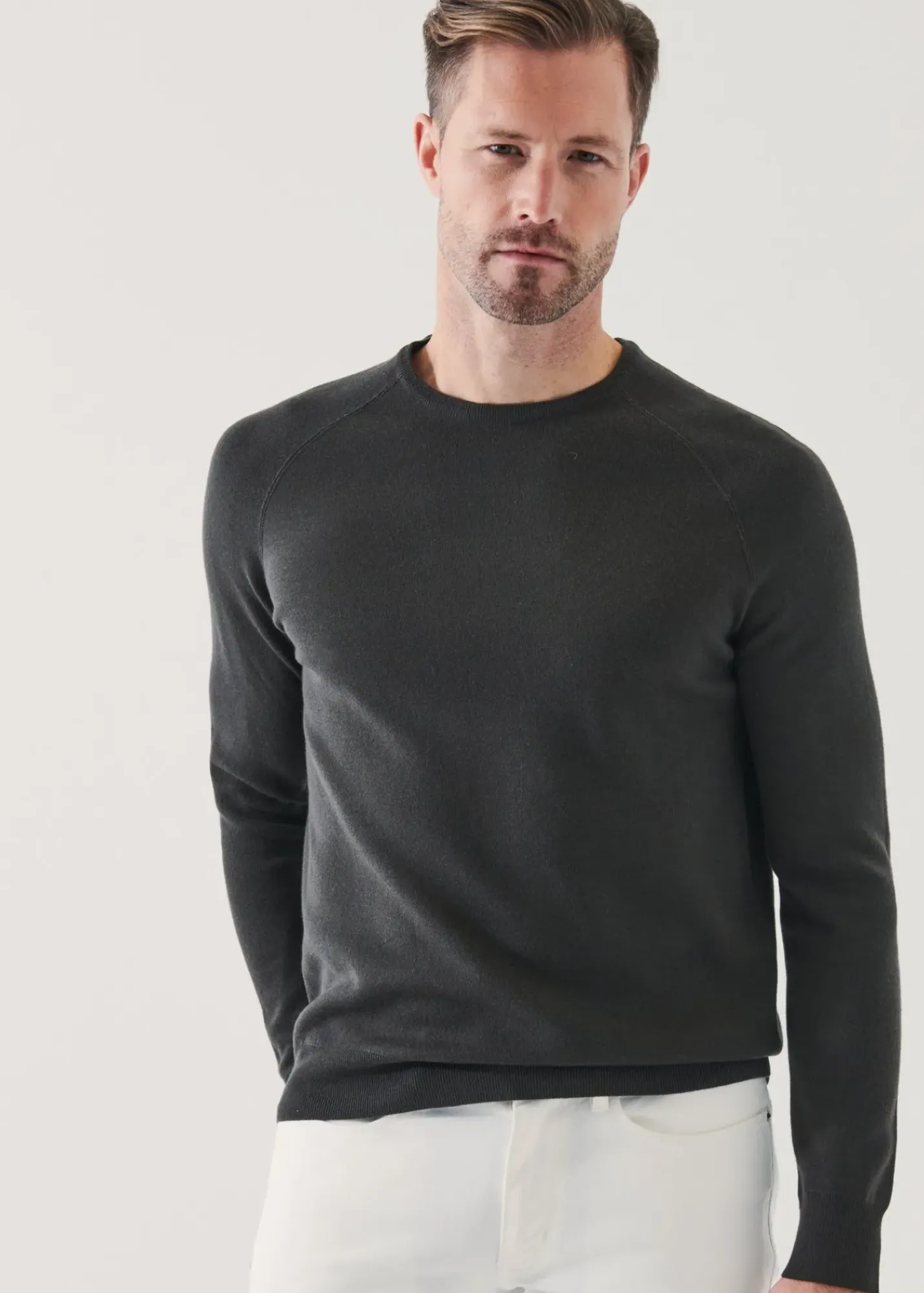 PATRICK ASSARAF Double-Face Crewneck Sweater|Men Knitwear