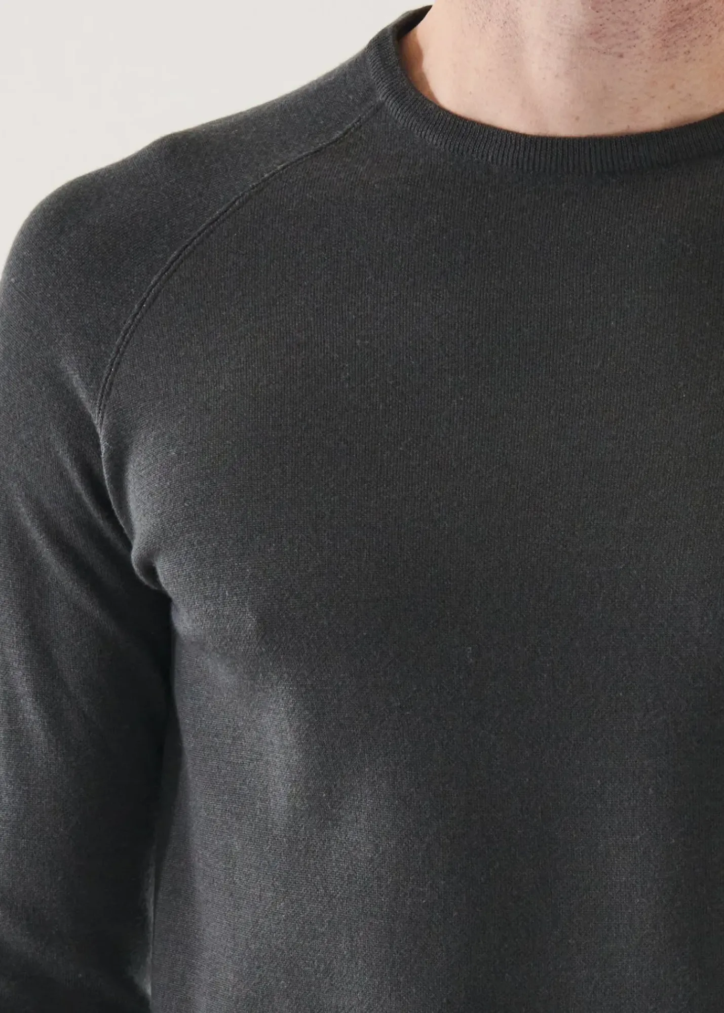PATRICK ASSARAF Double-Face Crewneck Sweater|Men Knitwear