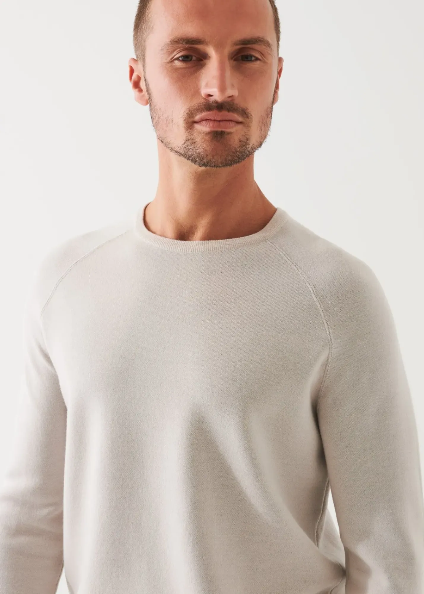 PATRICK ASSARAF Double-Face Crewneck Sweater|Men Knitwear
