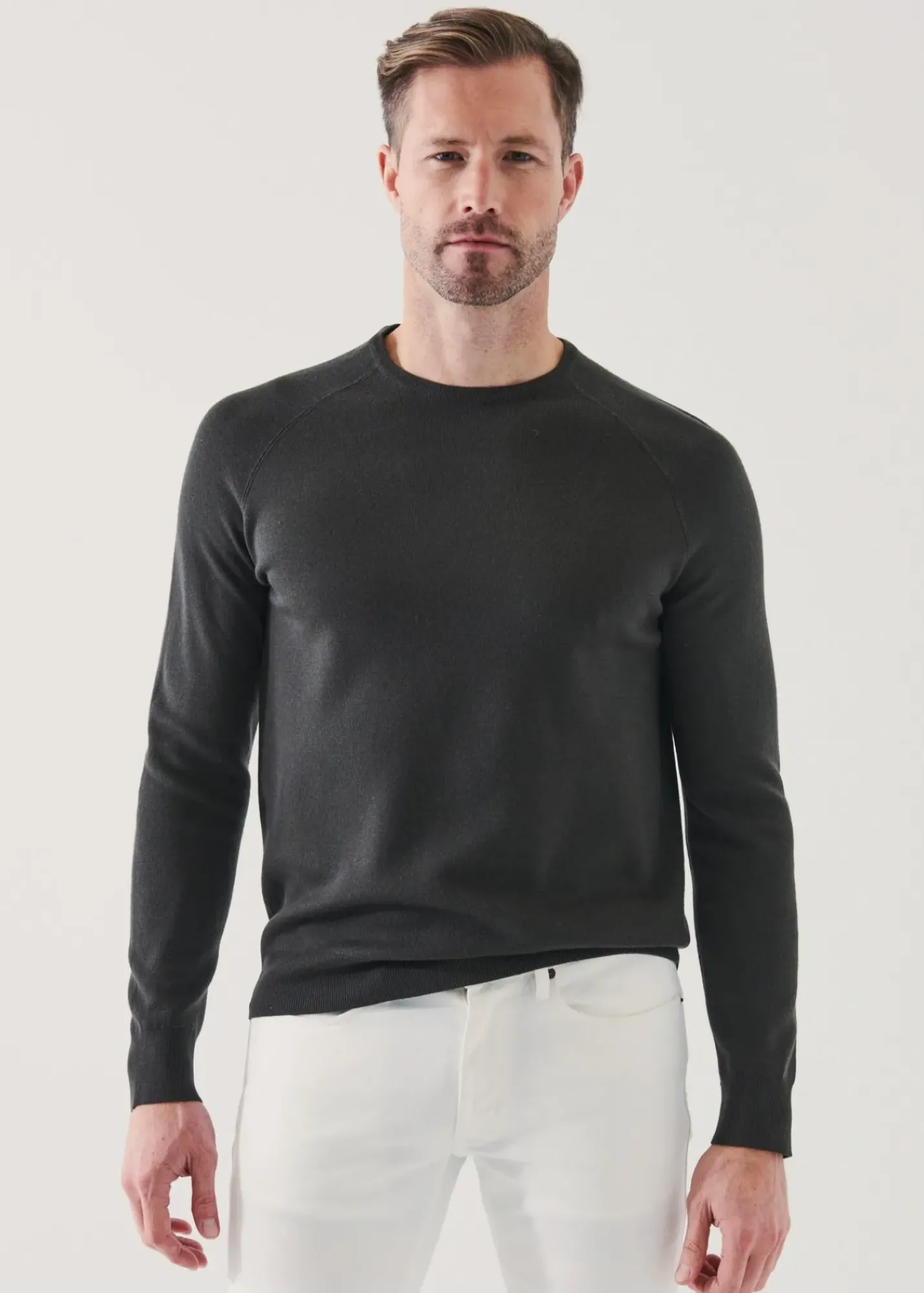 PATRICK ASSARAF Double-Face Crewneck Sweater|Men Knitwear