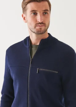 PATRICK ASSARAF Double-Face Full Zip|Men Knitwear
