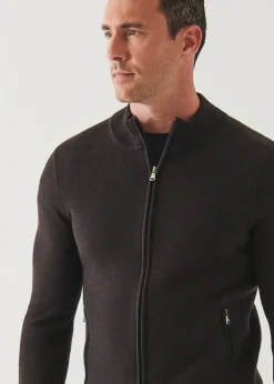 PATRICK ASSARAF Double-Face Full Zip|Men Knitwear