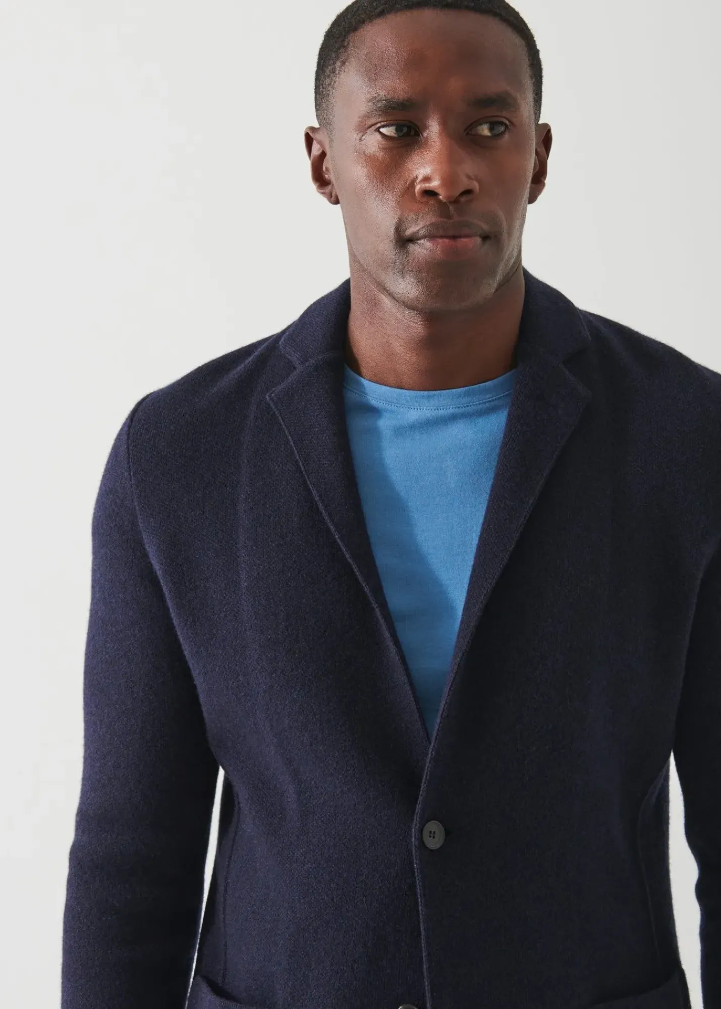 PATRICK ASSARAF Eco-Cashmere Sweater Jacket|Men Blazers