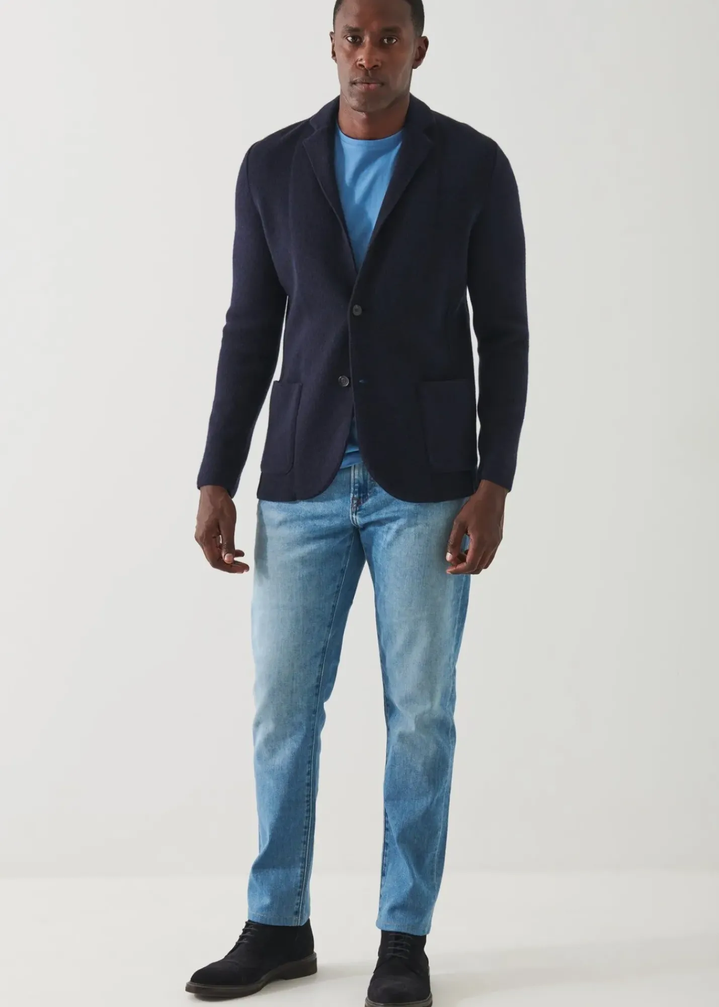 PATRICK ASSARAF Eco-Cashmere Sweater Jacket|Men Blazers