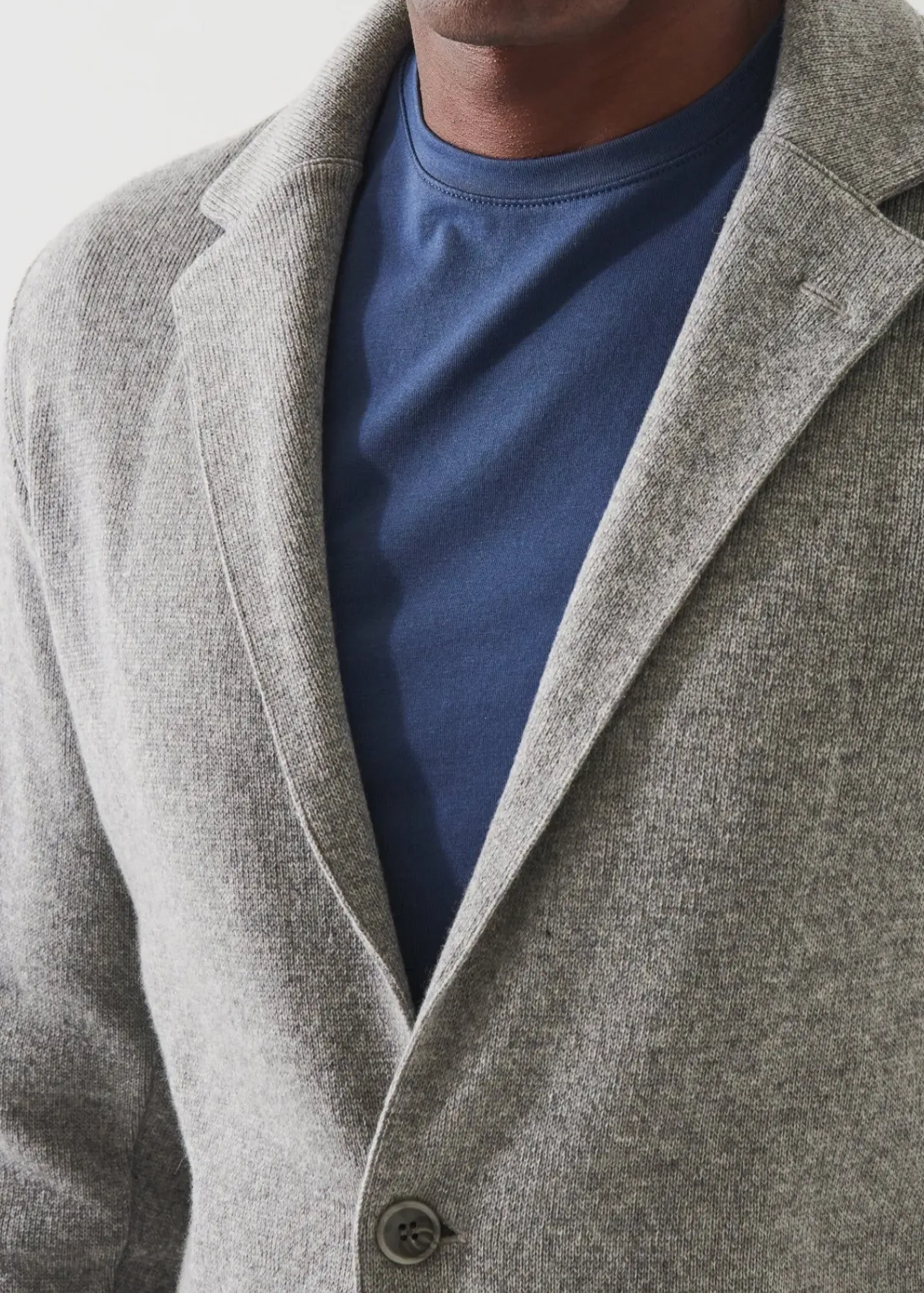 PATRICK ASSARAF Eco-Cashmere Sweater Jacket|Men Blazers