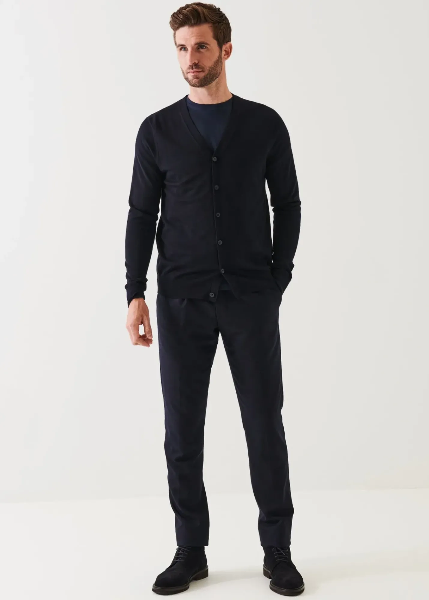 PATRICK ASSARAF Extra-Fine Merino Cardigan|Men Knitwear