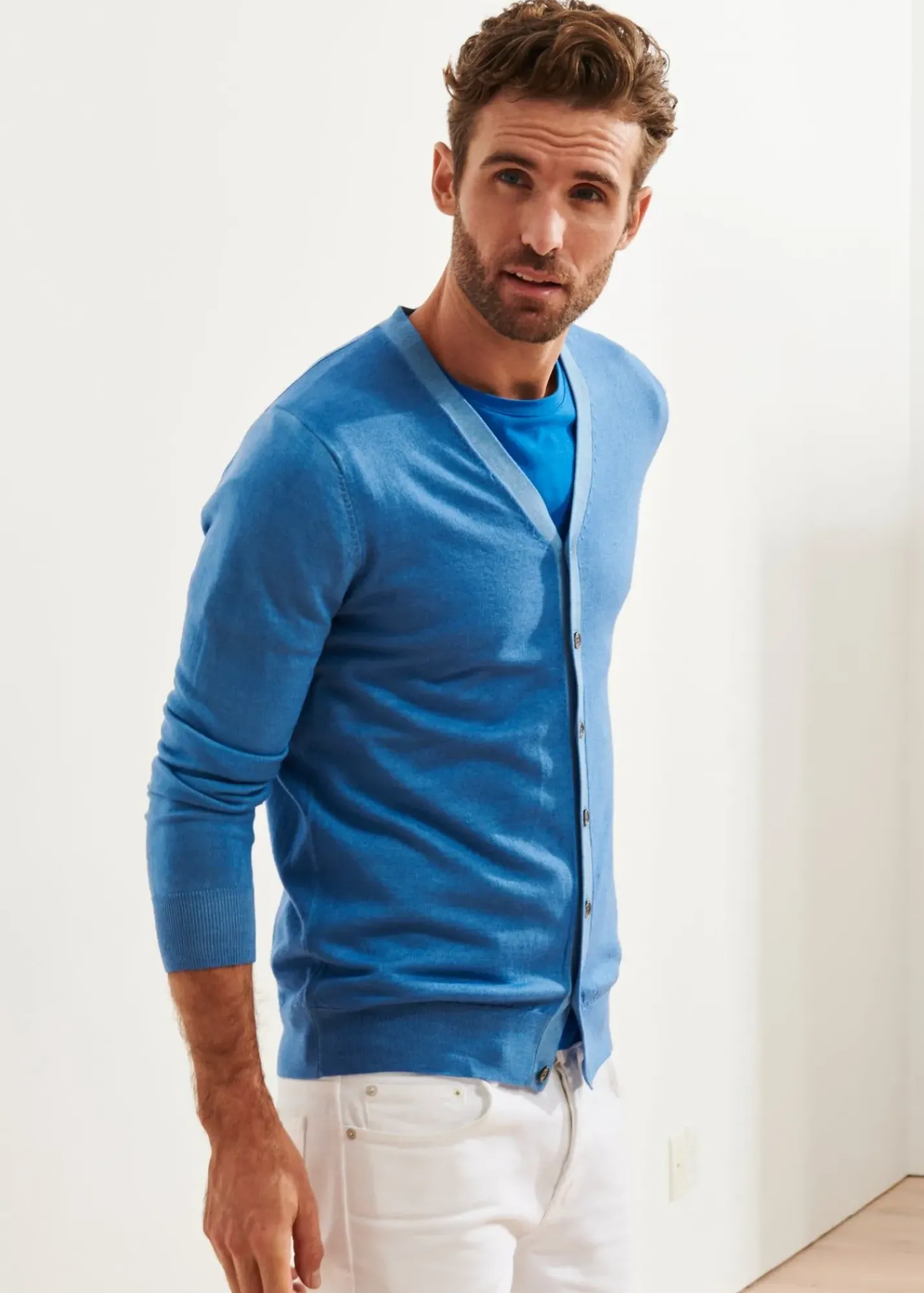 PATRICK ASSARAF Extra-Fine Merino Cardigan|Men Knitwear